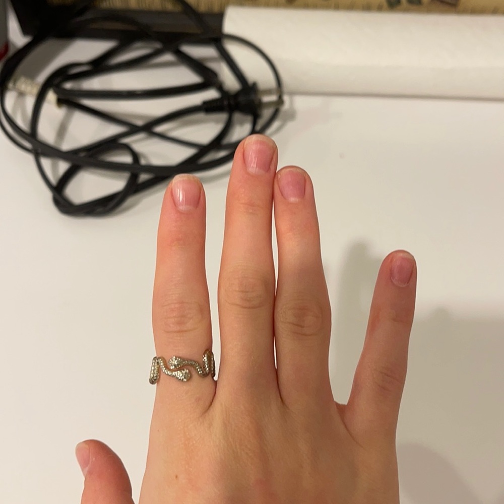 Gold snake ring